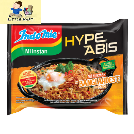 

Indomie Mie Nyemek Banglahdes'e Rasa Kari Hypeabis 80gr Resep Warmindo Agem Senyum Ketawa Mie Instant Bangladesh Banglades Bang Ladesh