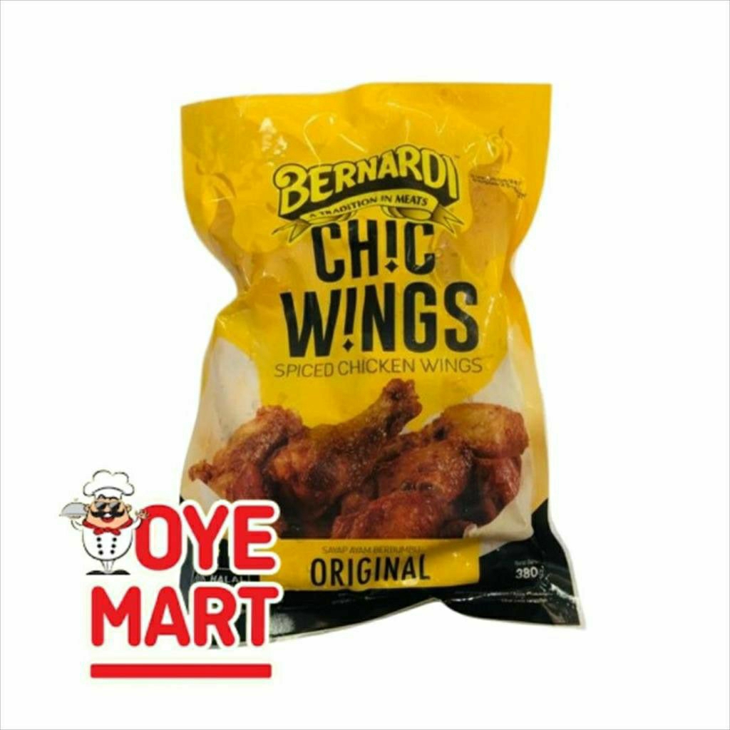 

Bernardi Original Spiced Chicken Wings 380gr / Sayap Ayam Bumbu Original. OyeFroz