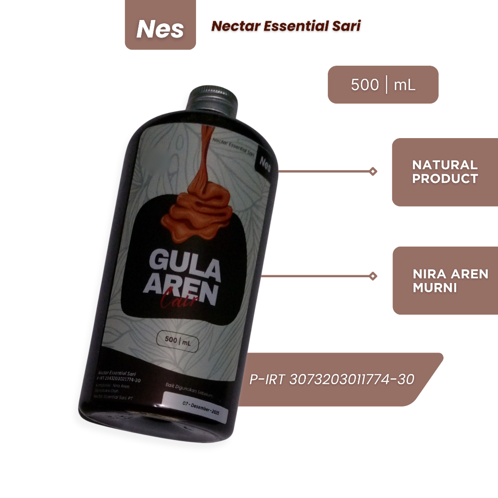 

GULA AREN CAIR PREMIUM 1KG | NES GULA AREN | ORGANIC SUGAR | LIQUID PALM SUGAR |