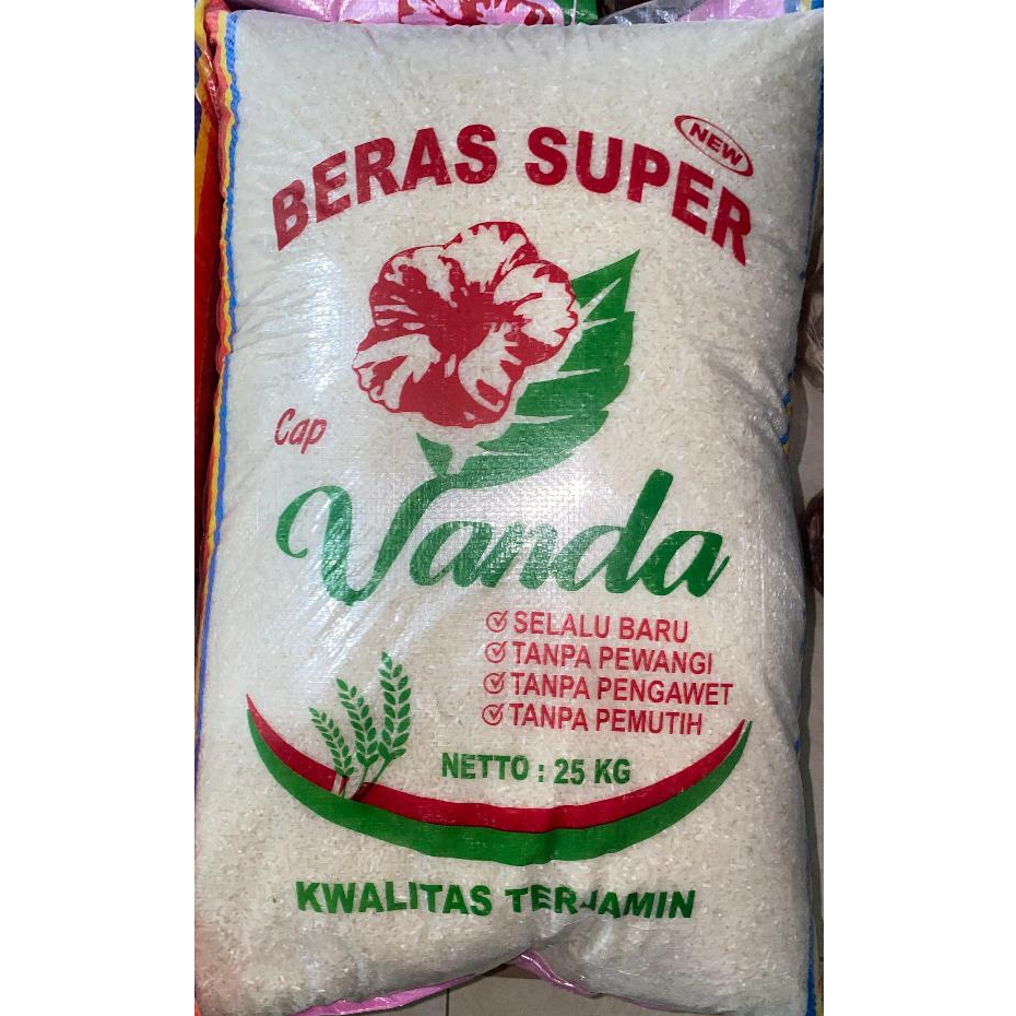 

Beras VANDA Kemasan 25 KG / 1 SAK Pulen ENAK MURAH