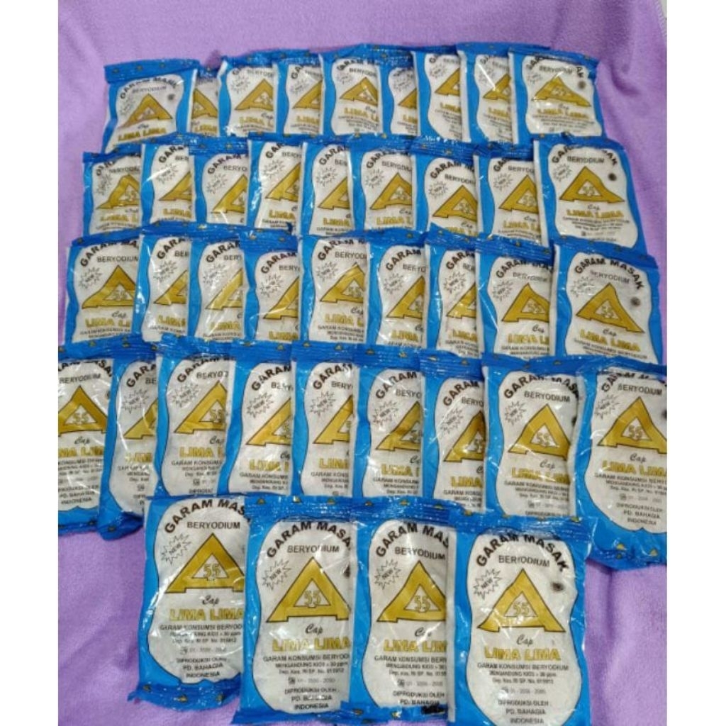

30 Pcs Garam Masak Halus Beryoudium / Garam Masak Dapur Beryoudium 100gr