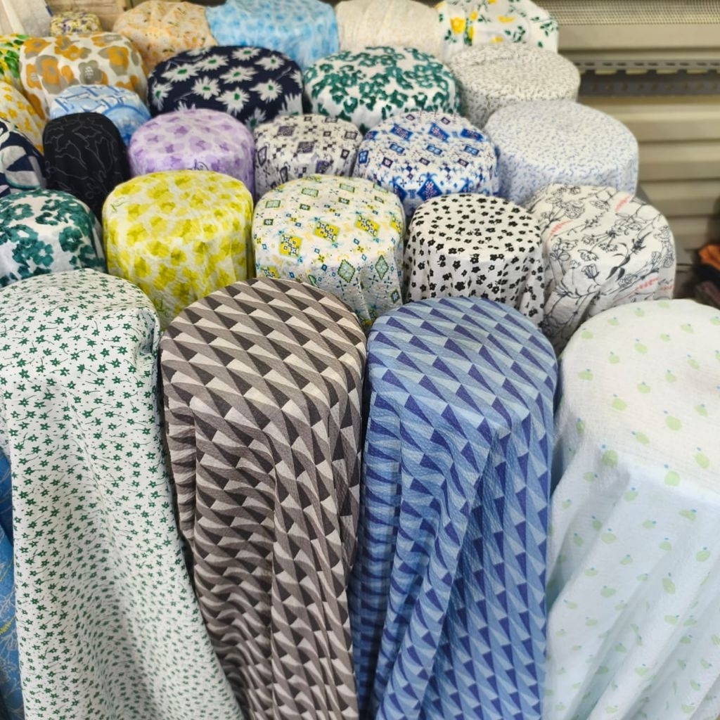 Kain Katun Paris Limited - katun Paris Crinkle premium ( Harga per 0,5 meter/50cm)