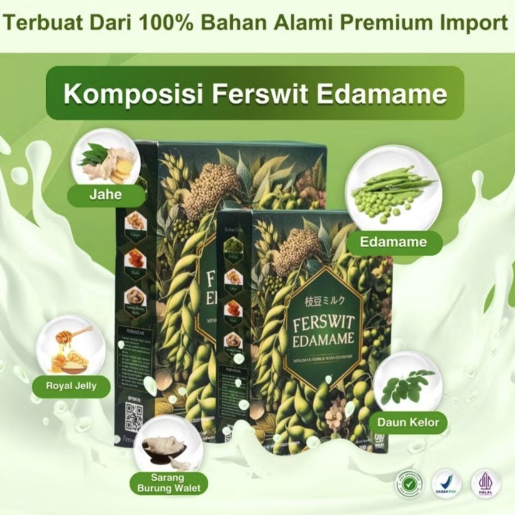 

Ferswit Susu Edamame Asli 100% Original