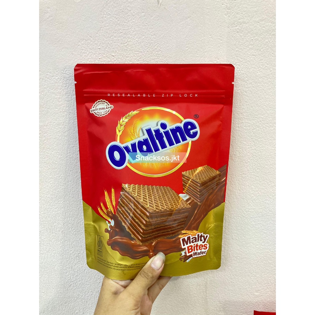 

[POUCH] OVALTINE MALTY BITES CHOCOLATE WAFER 100GR