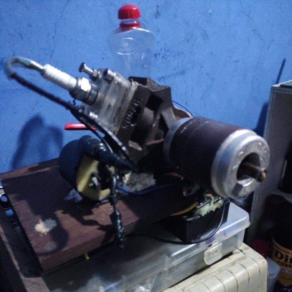 diy mesin 2 tak mini bekas kompresor kulkas