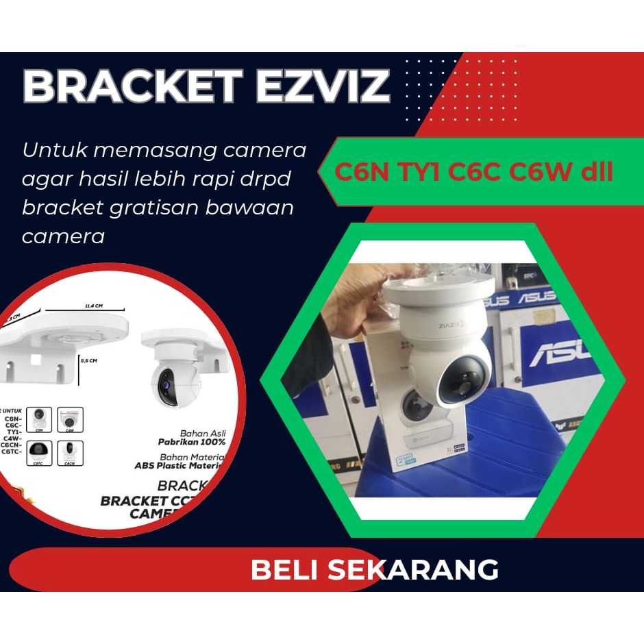 Braket Dinding Ezviz C6N | Ezviz TY1 | Ezviz C6T | Ezviz C6C | Ezviz C4W | Bracket Ezviz OEM