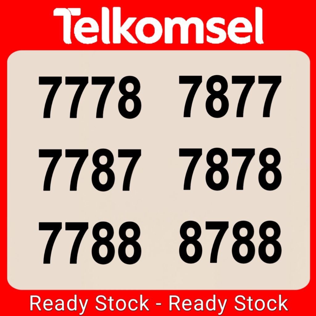 NOMOR CANTIK TELKOMSEL PRABAYAR SIMPATI 7778 7787 7788 7877 7878 7888