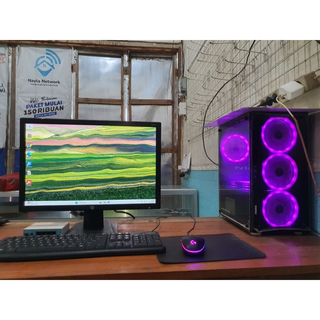 pc rakitan amd ryzen 3200g fullset