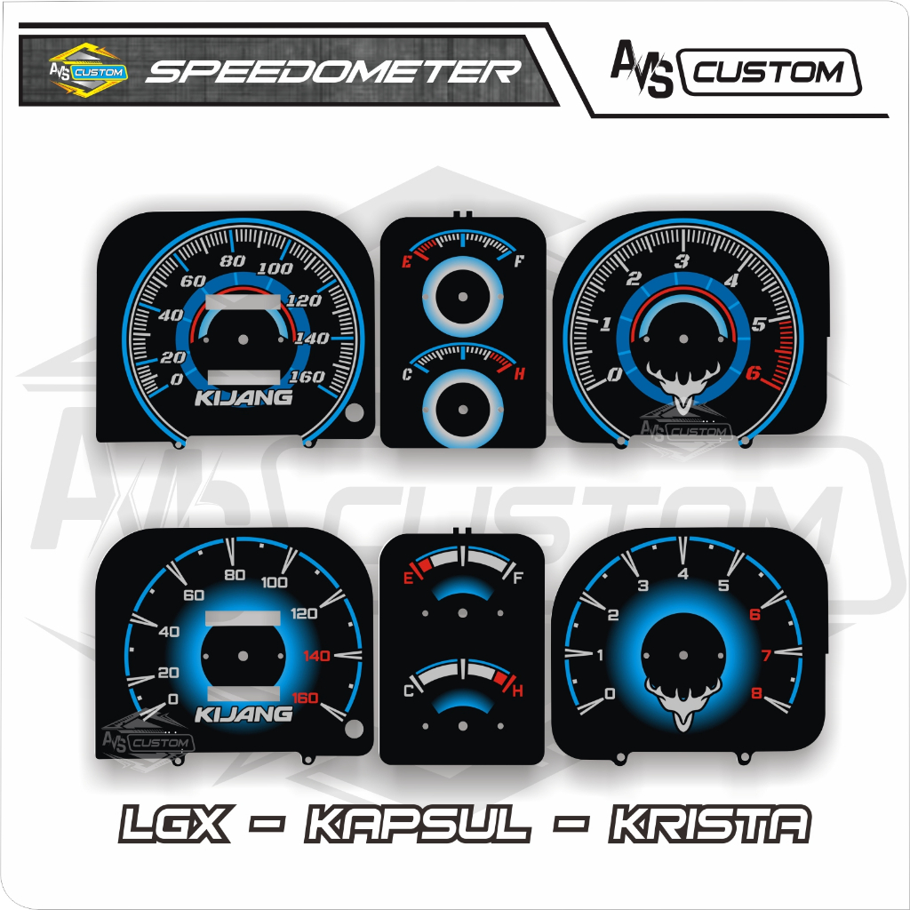 speedometer kijang LGX KAPSUL KRISTA papan panel variasi custom keren murah