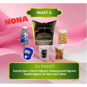 

NONA - PAKET G 10 - Paket Oleh oleh Haji dan Umroh - Nyaman Kurma