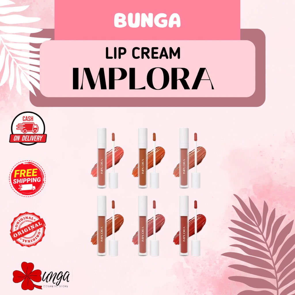 BUNGA-[SALE EXPIRED 2026] Implora Lip Velvet / Implora Velvet Lip Cream / Implora Lip Cream / Lip Ve