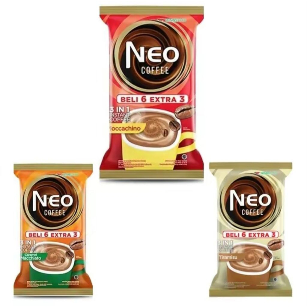 

Neo Coffee Pack 6+3 Sacheet Kopi Instan Bubuk