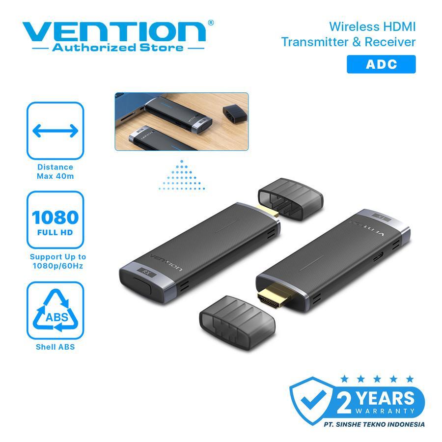 Vention HDMI Extension Display Wireless Dongle HDMI Transmitter Receiver ADC Original Nirkabel Pengg