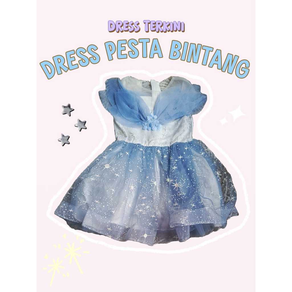 GAUN PESTA ANAK PEREMPUAN MEWAH/GAUN PESTA MEWAH//MODEL FAIRY//GAUN PESTA ELEGAN MEWAH//HARGA TERJAN