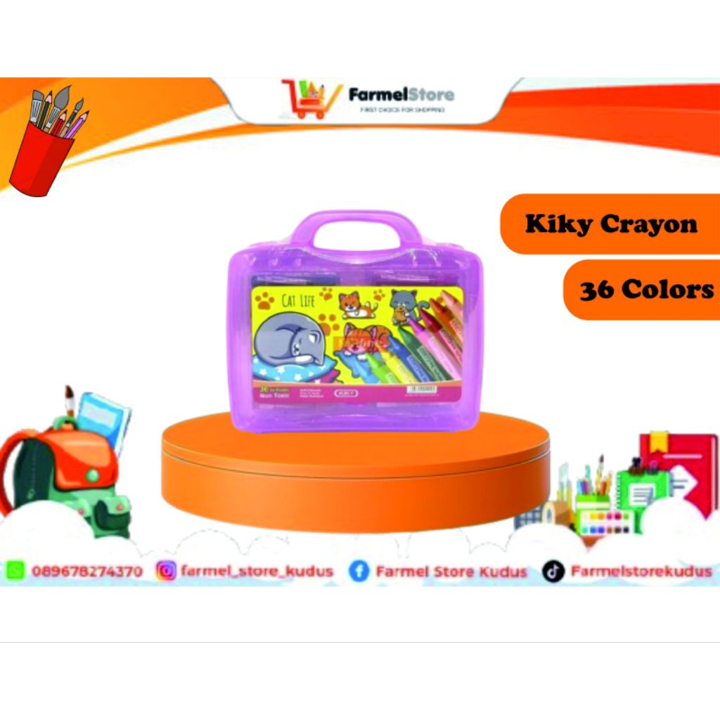 

Kiky Crayon Oil Pastel (Isi 36 Warna)