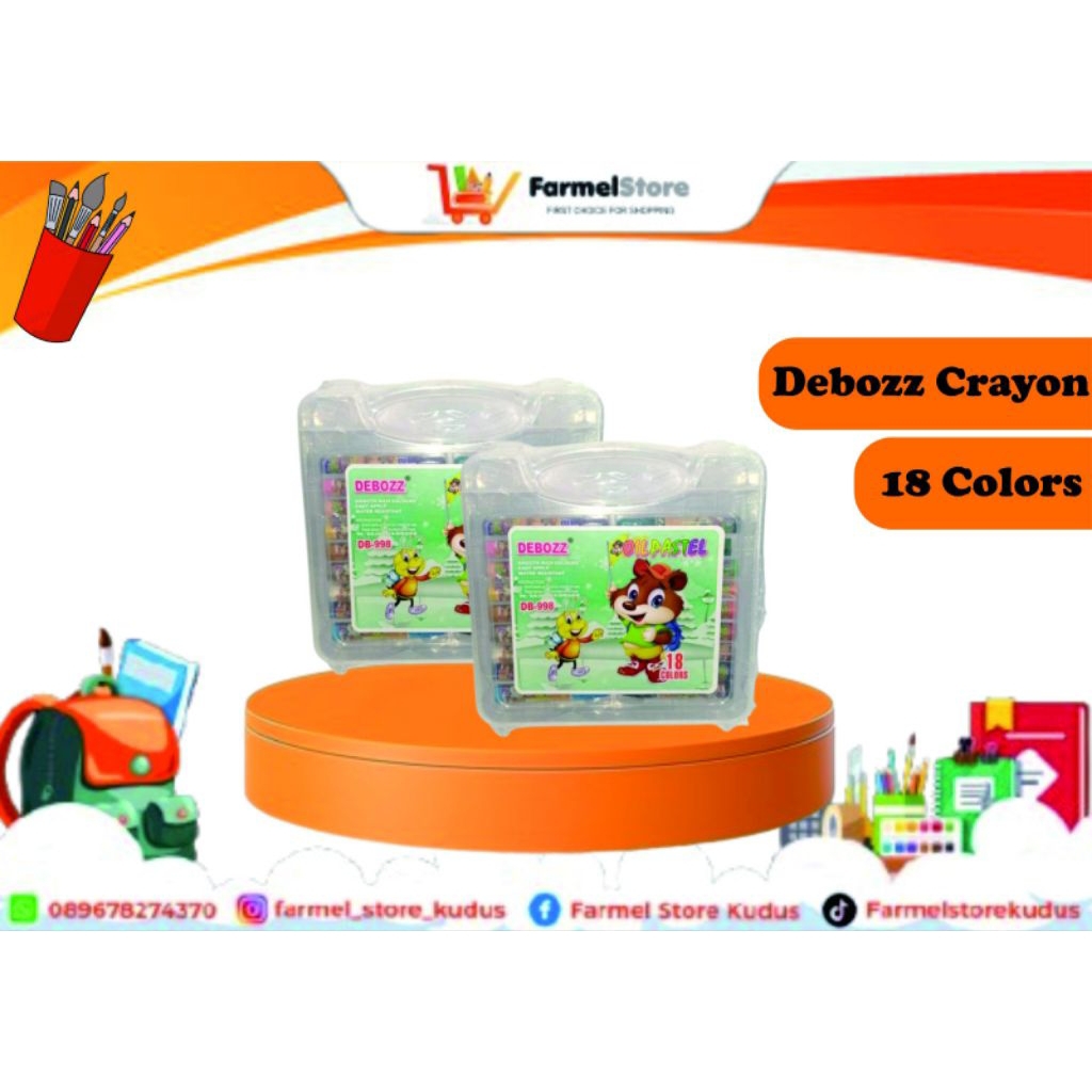 

Debozz Crayon Oil Pastel DB-18 (Isi 18Warna)