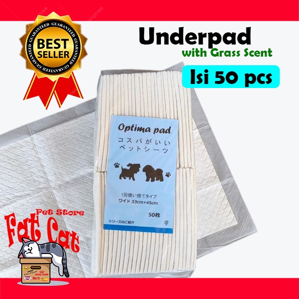 [GROSIR] Underpad alas kandang 30x45 cm training pad kucing anjing isi 50pcs