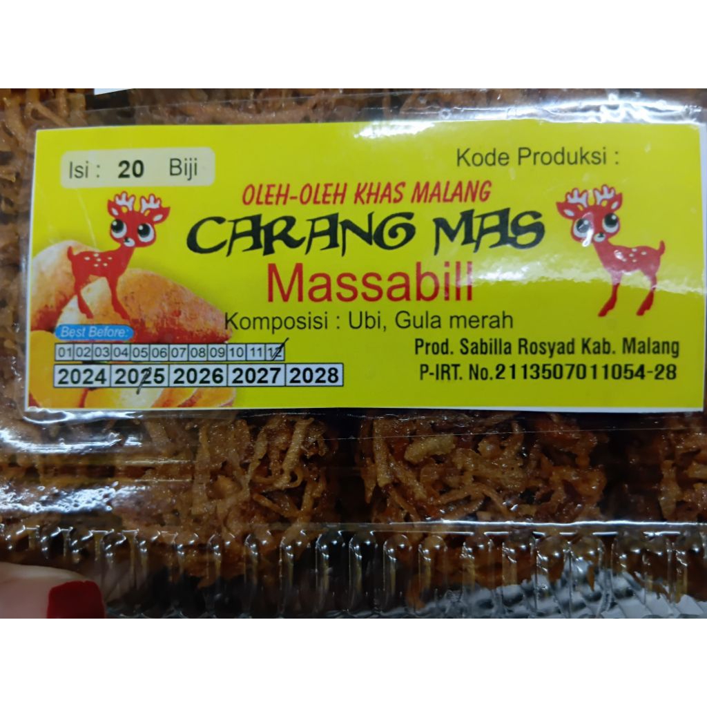 

CARANG MAS - MASSABIL - Grubi cemilan khas Malang