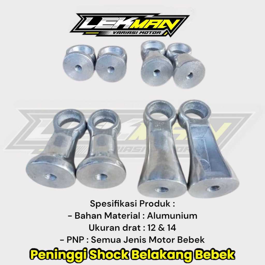 Peninggi Shock belakang Anting Bawah SET Drat 12 14 Panjang Pendek Sedang | Anting bawah bebek