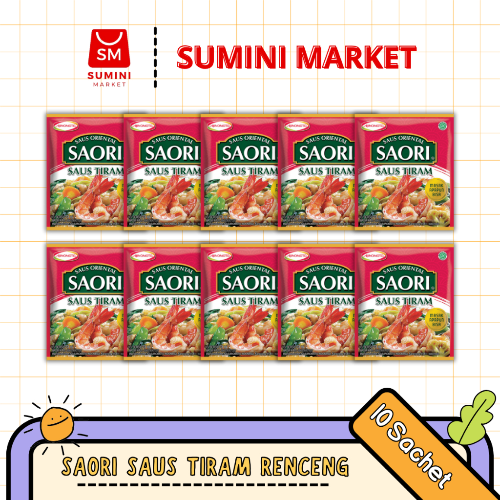

[SM] Saori Saus Tiram 10 Sachet Renceng