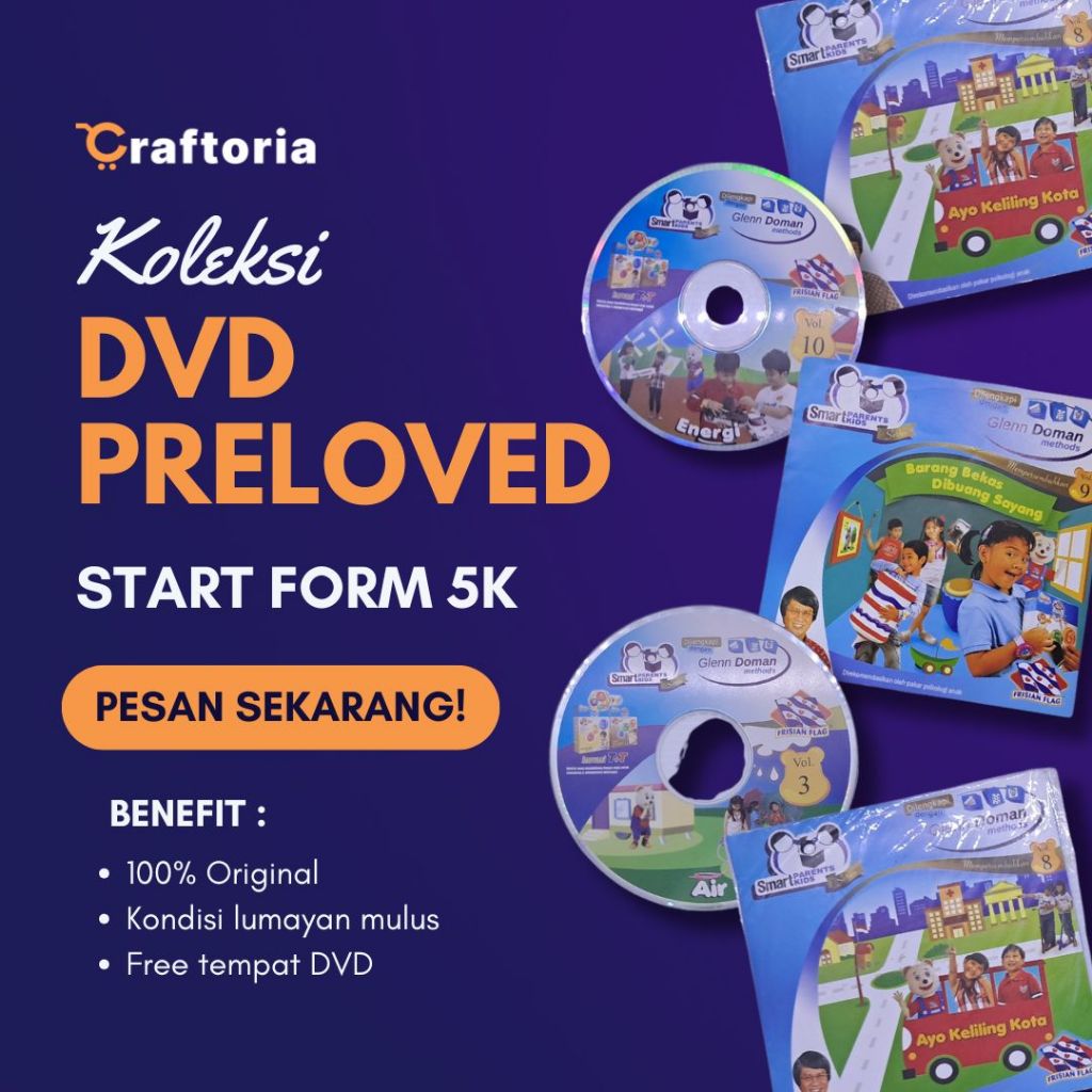 Koleksi VCD Bekas Anak-Anak – Edukatif & Menghibur – Edisi Frissian Flag 2