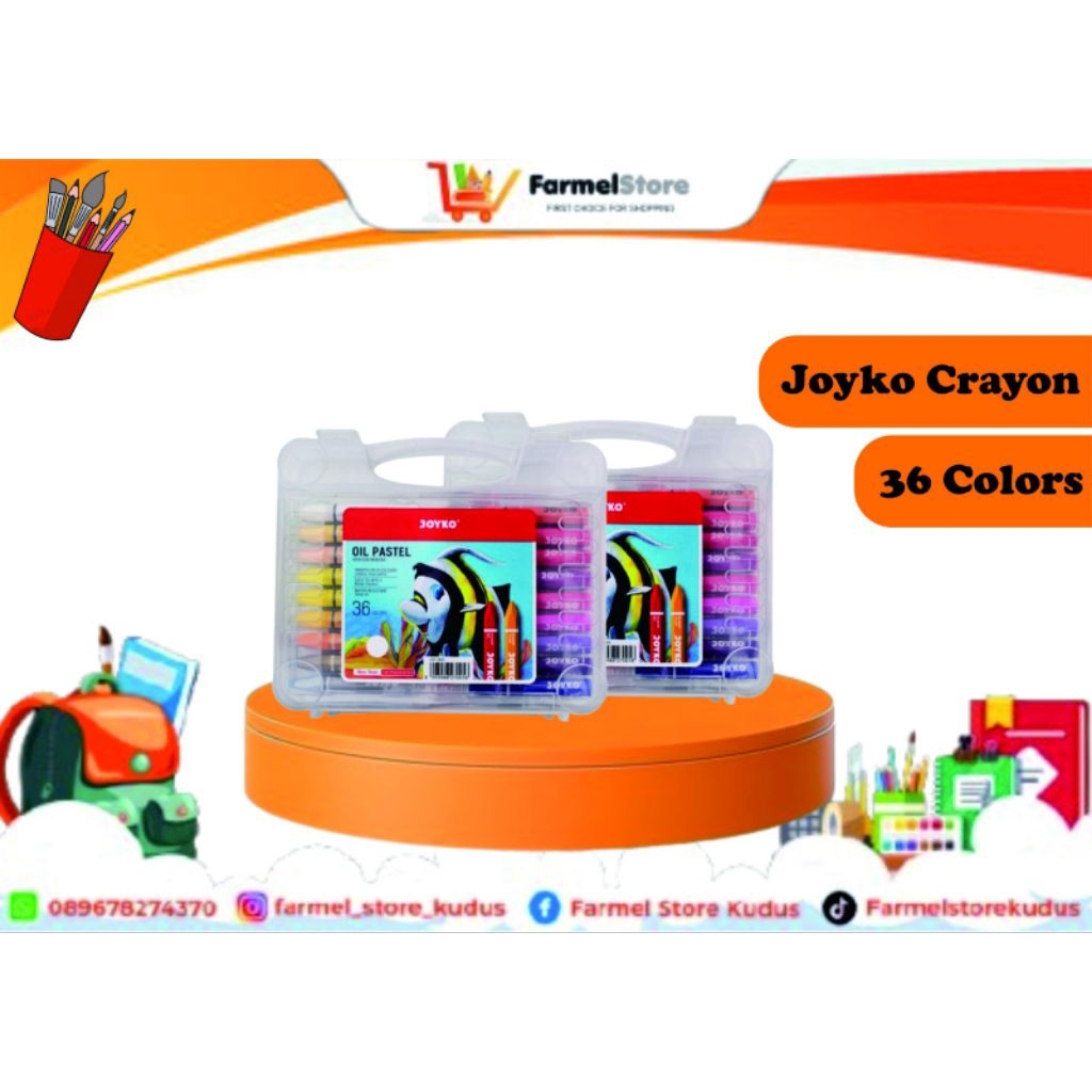 

JOYKO Crayon Oil Pastel OP-36s (Isi 36 Warna)