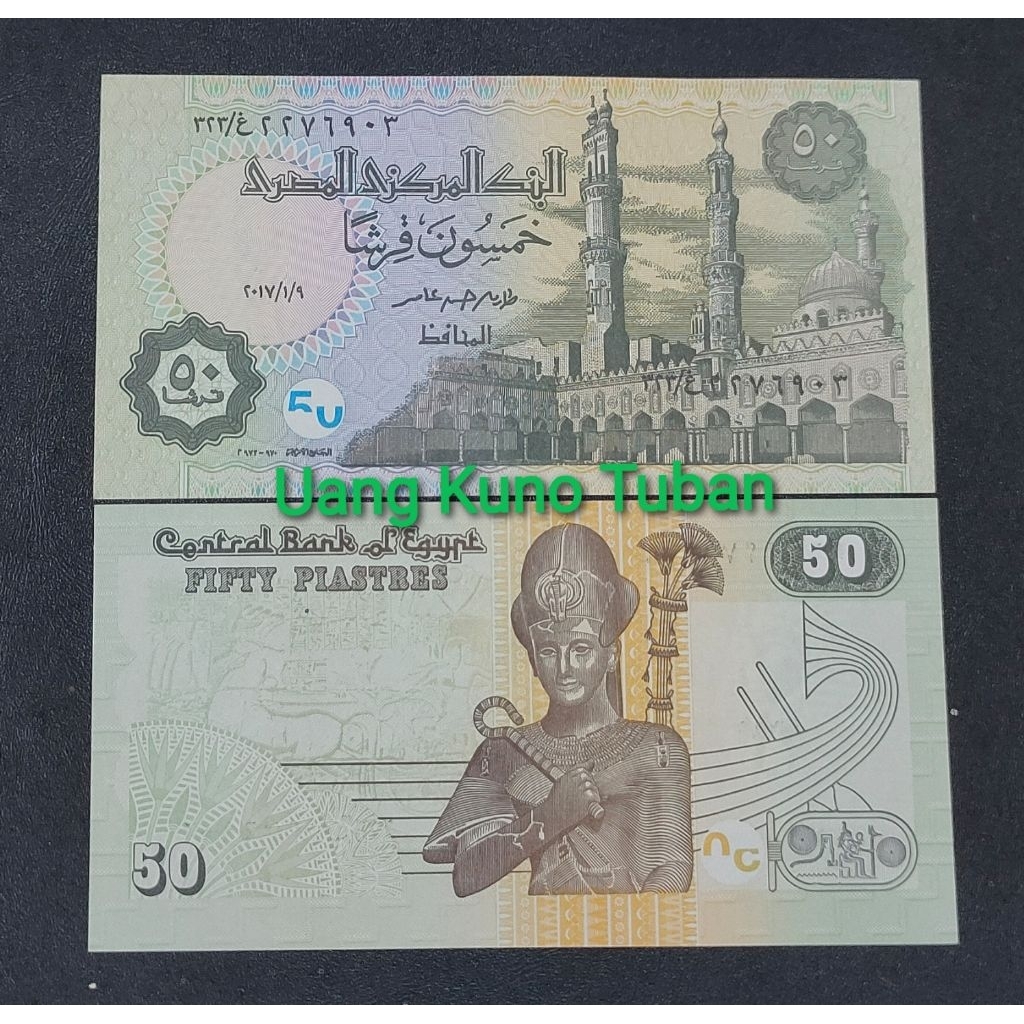 uang asing Egypt 50 piastres