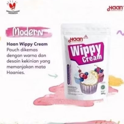 

HAAN WIPPY CREAM 200 GR BUTTER CREAM DEKORASI KUE
