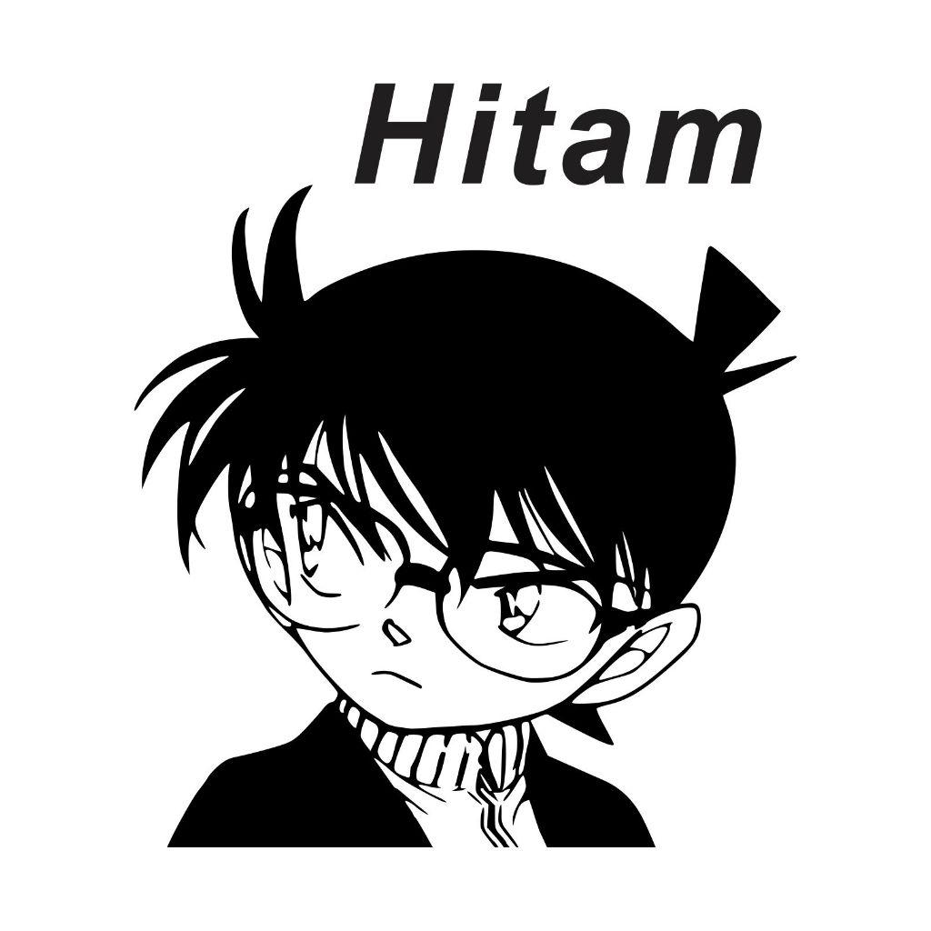 Stiker Conan Edogawa | Sticker Cutting Conan Edogawa Motor Mobil Laptop HP