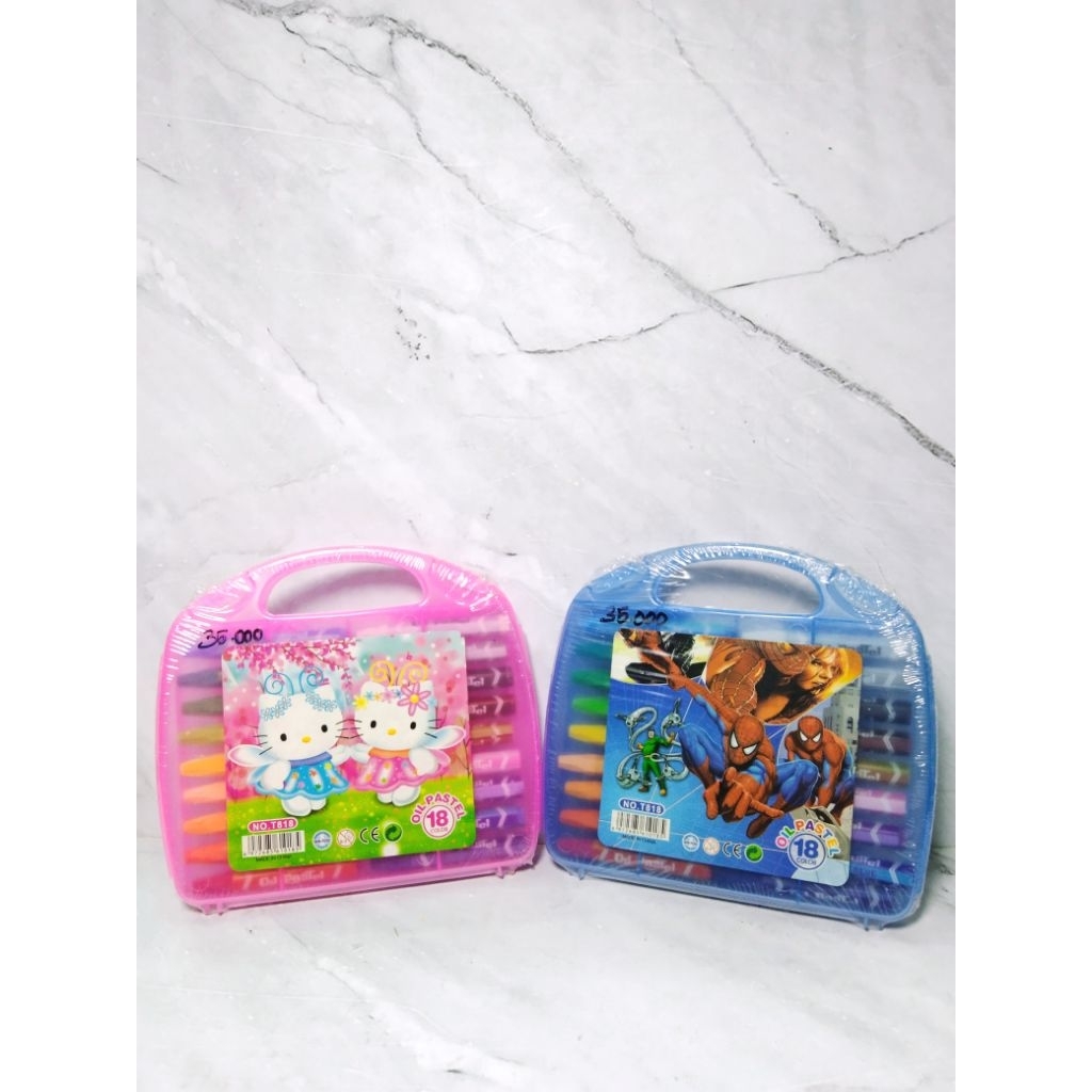 

CRAYON KARAKTER ISI 18 WARNA / OIL PASTELS ISI 18 WARNA