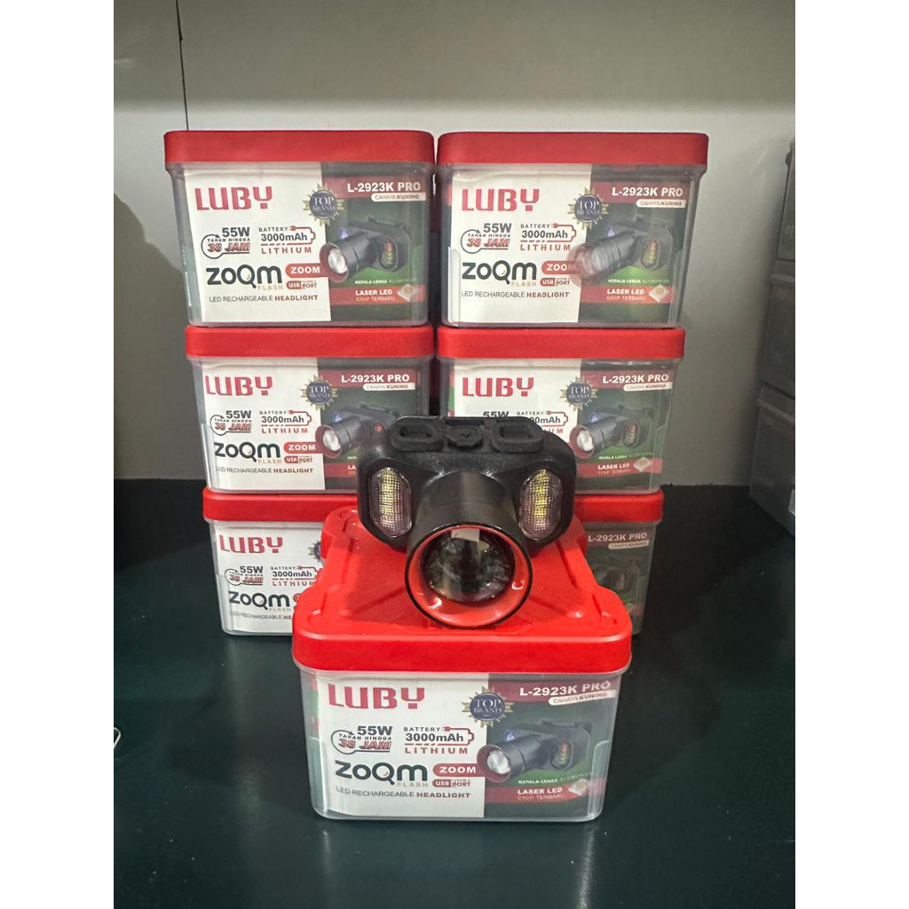 Senter Kepala Luby L-2923 pro 55W Senter Zoom L2923 pro