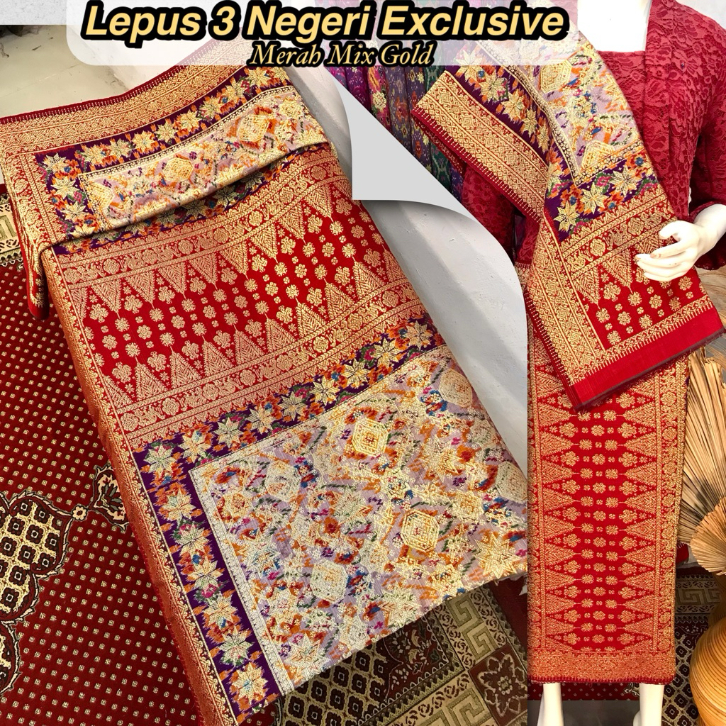 Songket Lepus 3 Negeri Exclusive-Asli Tenun Tangan Palembang(Ilham Songket)