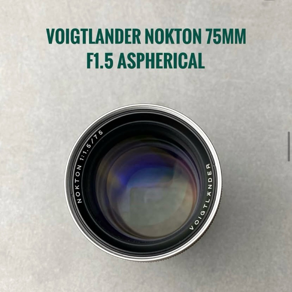 Voigtlander Nokton 75mm f1.5 Aspherical Silver mount Leica M