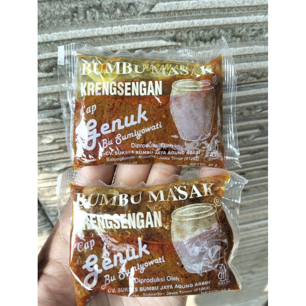 

BUMBU MASAK CAP GENUK "KRENGSENGAN" 45gr