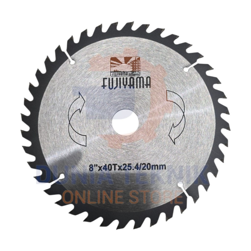 Pisau Potong Kayu FUJIYAMA PREMIUM 8" 40T TCT Circular Sirkel 8 inch