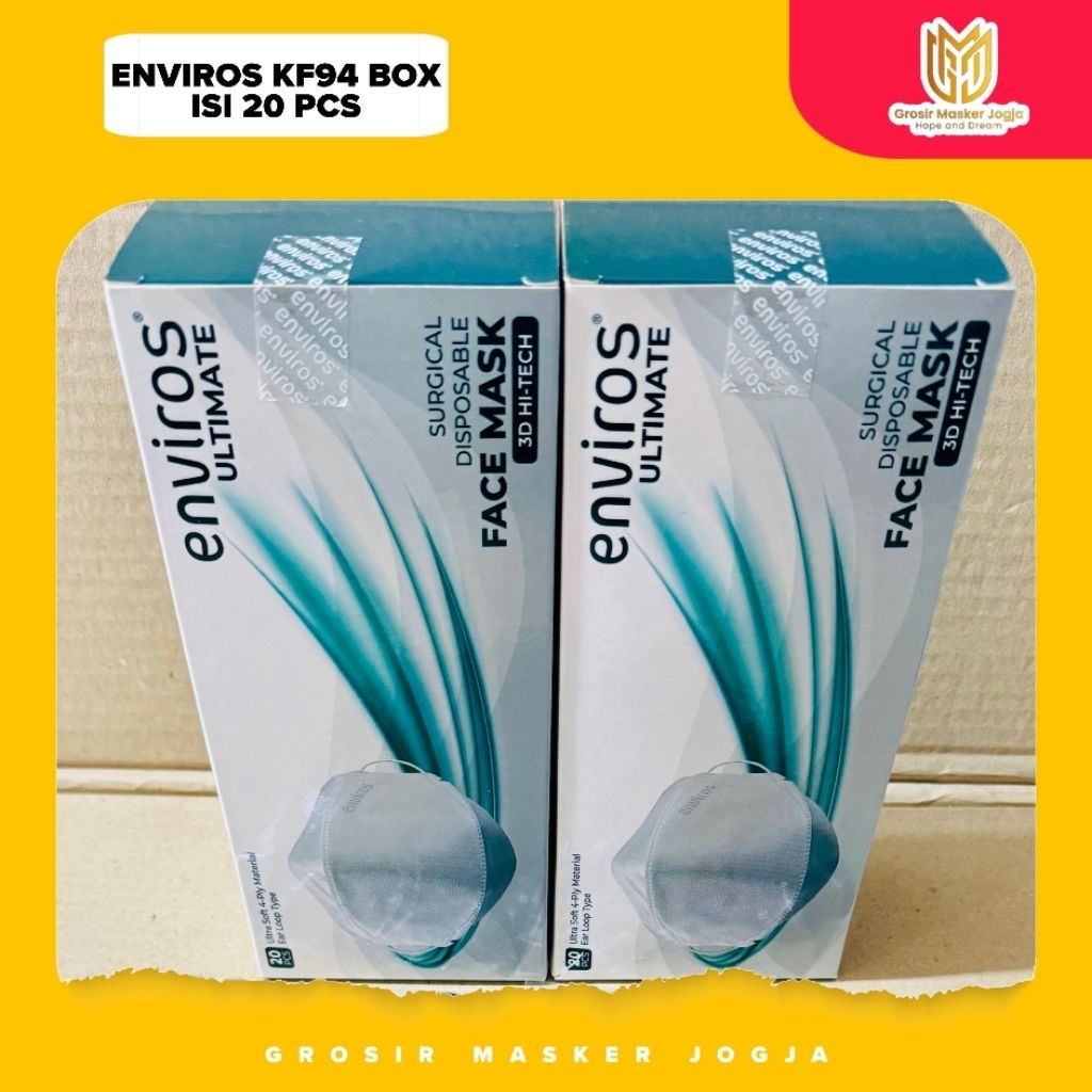 ENVIROS MASKER KF KF94 SURGICAL /MEDIS LOKAL 4PLY AKD KEMENKES RI