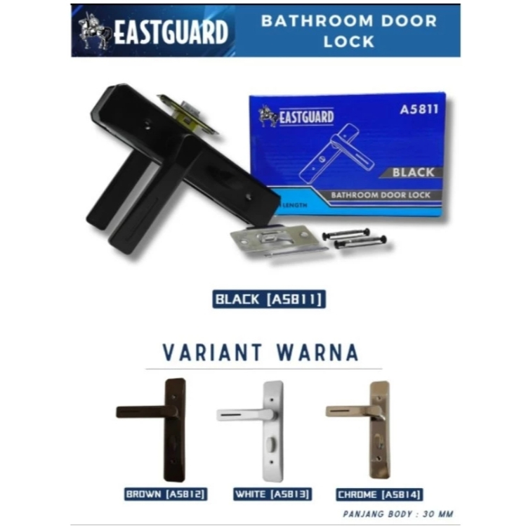 EASTGUARD HANDLE PINTU KAMAR MANDI / HANDLE KUNCI PINTU WC ALUMINIUM