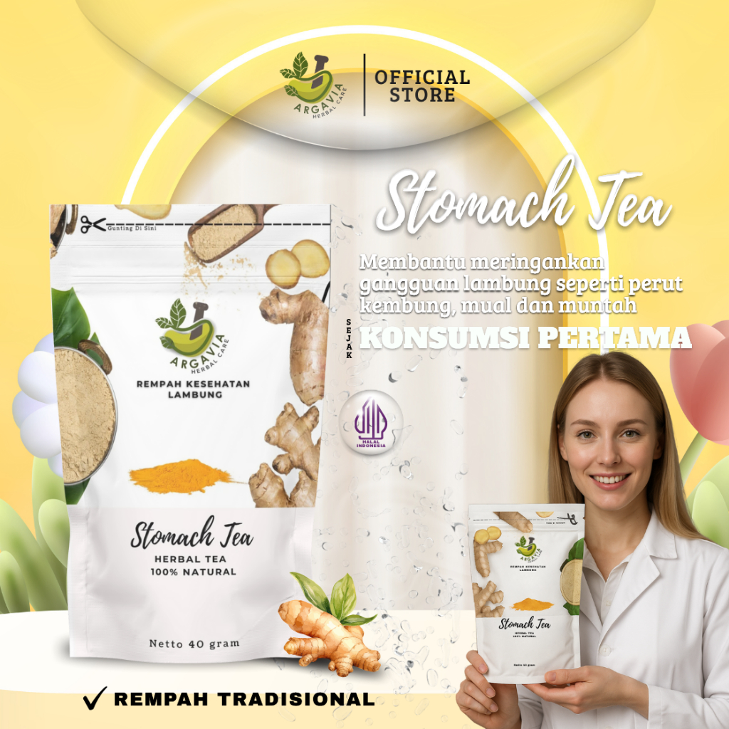 

Teh Herbal Stomach Tea | Menenangkan Lambung & Mencegah Perih
