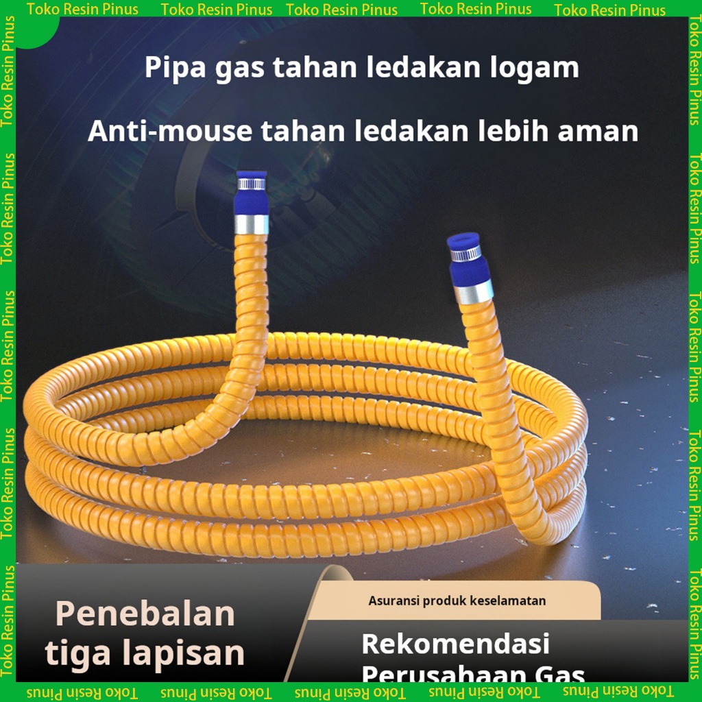 Pipa gas alam lapis baja rumah tangga pipa gas cair sambungan pipa gas selang kompor logam