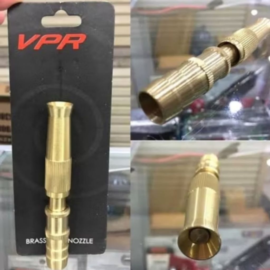 SEMPROTAN AIR LURUS KUNINGAN VPR / KEPALA SELANG VPR BRASS HOZE