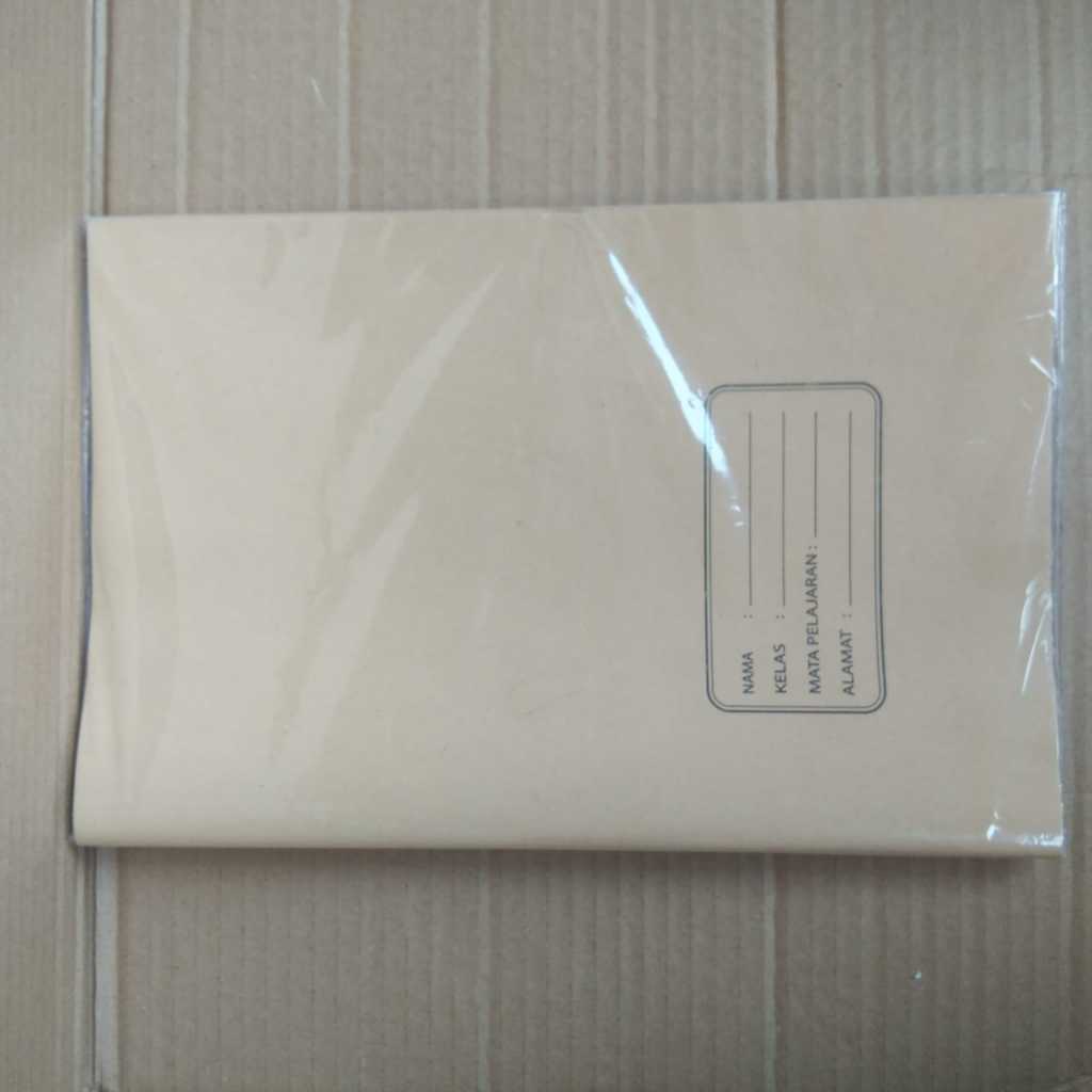 

Sampul Buku [20PCS] Ukuran Biasa buku Kwarto Warna Coklat 1 Pack