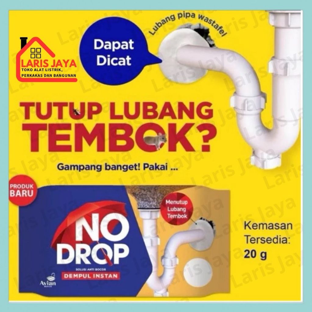 NO DROP DEMPUL TEMBOK INSTAN NO DROP SEALANT DEMPUL TEMBOK INSTAN 20GR