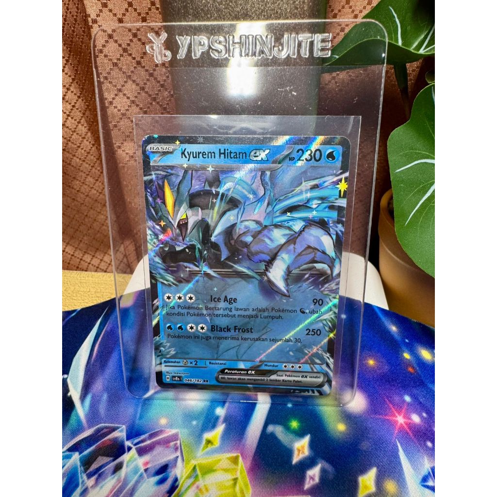 Kyurem Hitam EX 046/182 RR - SV8s - Pokemon TCG Indonesia