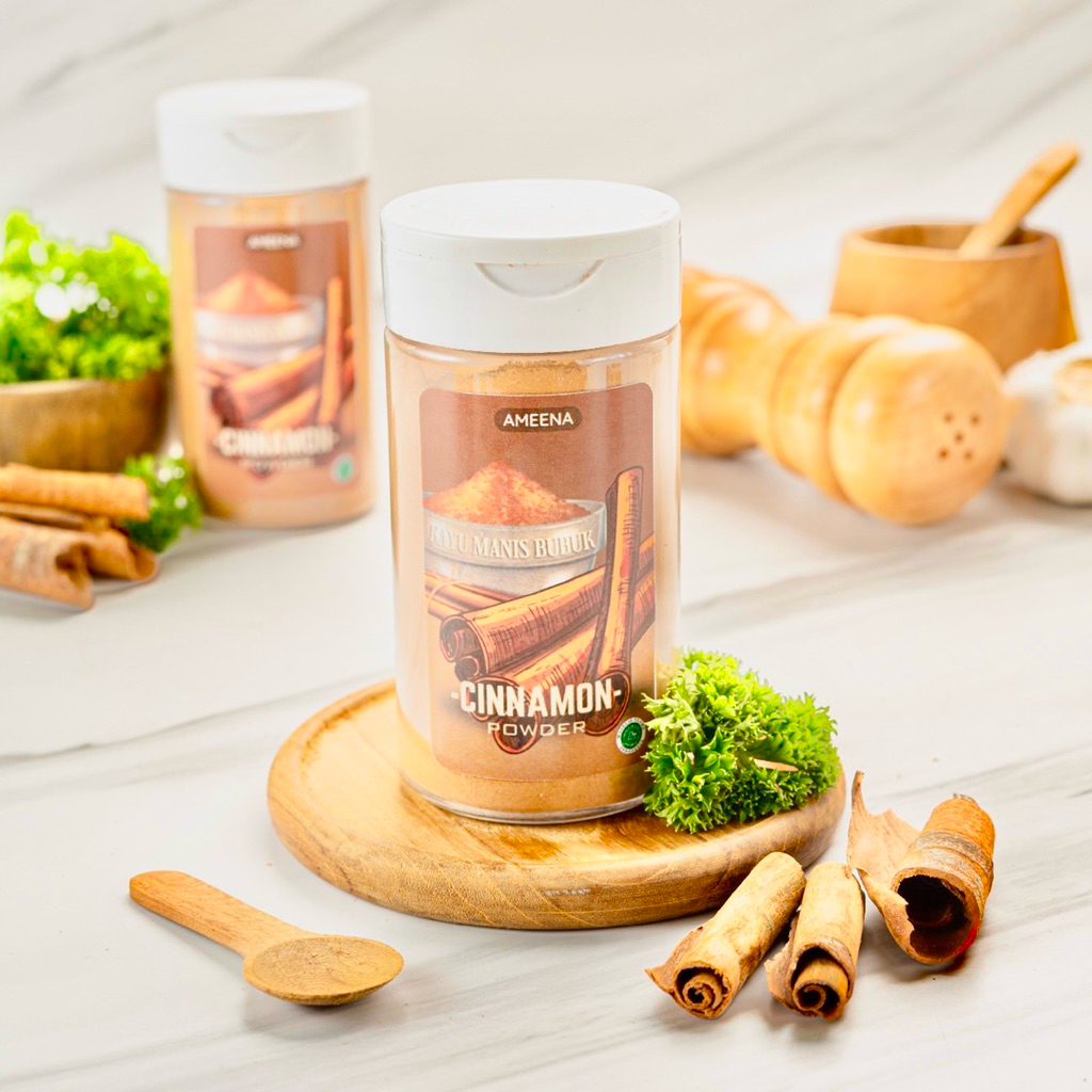 

[ MINI ] Kayu Manis Bubuk Ground Cinnamon 70GR | Ameena Premium Quality