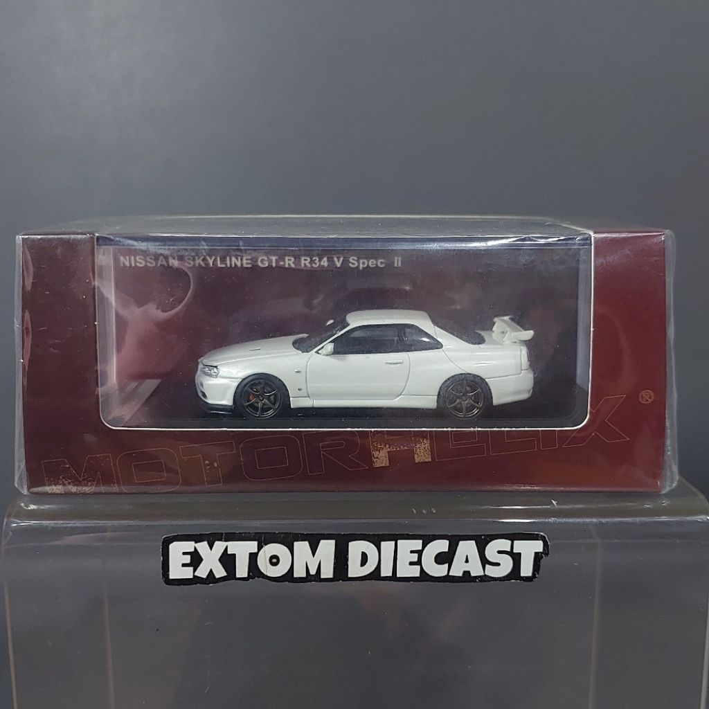 Motor Helix Nissan Skyline R34 White
