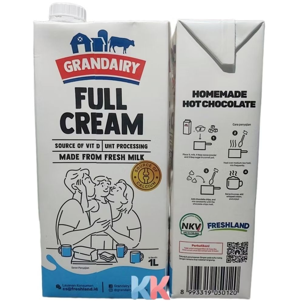 

Grandairy Full Cream Milk 1 Liter