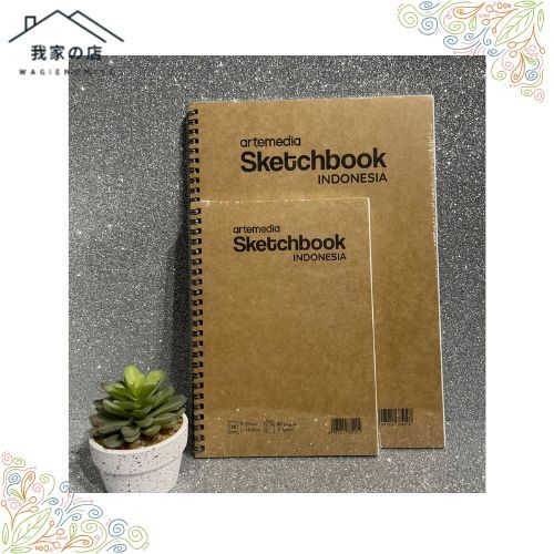 

ARTEMEDIA SKETCHBOOK SPIRAL A4 A5 BUKU SKETSA PENSIL, CHARCOAL, DRAWING PEN