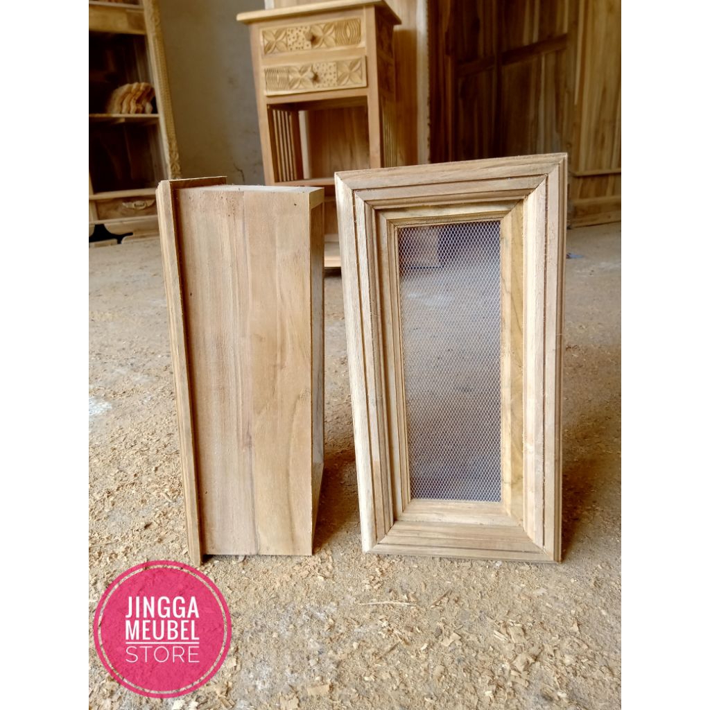 Loster Ukir Ornamen Ukir Roster Kayu Jati angin angin kusen pintu jendela