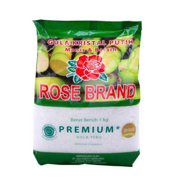 

Rose Brand Gula Pasir Kristal Putih Premium 1kg Murah