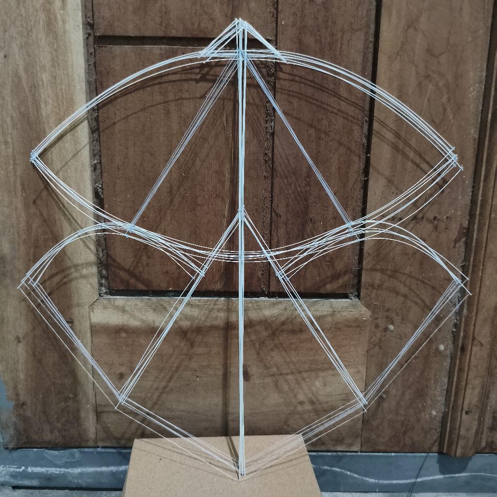 Kerangka Layangan Papiran Mini Full Fiber